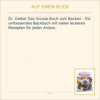 Dr. Oetker Das Grosse Buch vom Backen Kochbuch Backbuch Rezepte Kuchen Torten 2