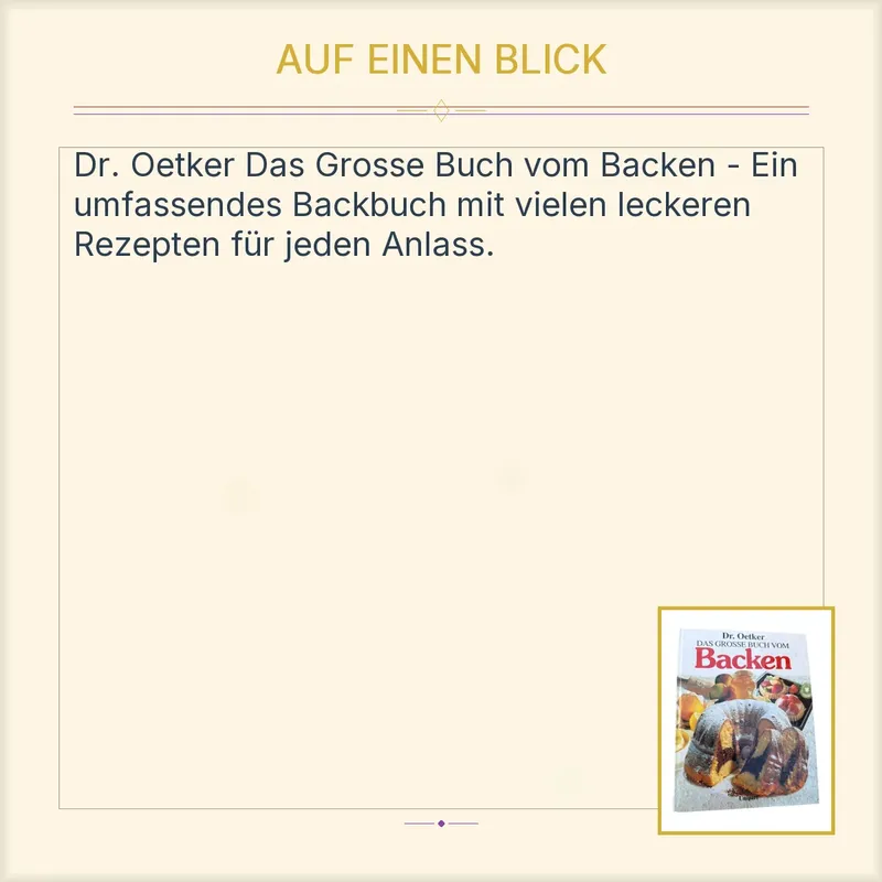 Dr. Oetker Das Grosse Buch vom Backen Kochbuch Backbuch Rezepte Kuchen Torten 2