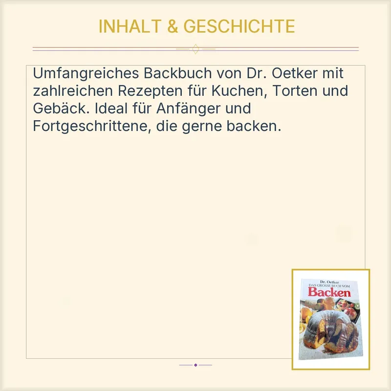 Dr. Oetker Das Grosse Buch vom Backen Kochbuch Backbuch Rezepte Kuchen Torten 3