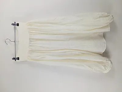 Lands' End Damen Bluse mit Schleifenkragen Weiß Gr. 44 XXL Elegant
