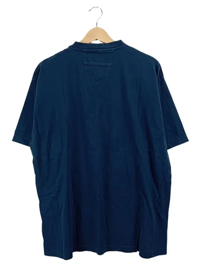 Signum Herren T-Shirt V-Ausschnitt Blau Gr. 52 XL Basic 100% Baumwolle
