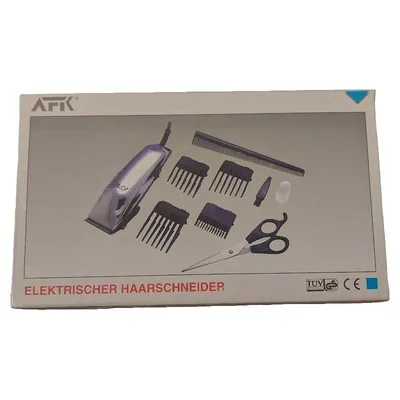 AFK HS 2.4 Elektrischer Haarschneider Haarschneidemaschine Silber mit Zubehör