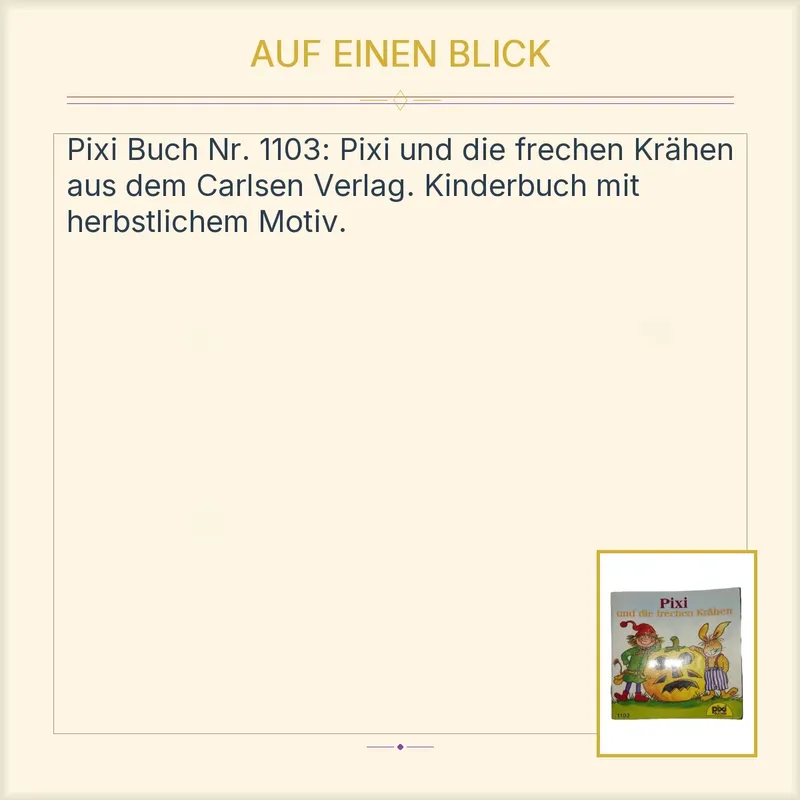 Pixi Buch 1103 Pixi und die frechen Krähen Carlsen Verlag Kinderbuch 3