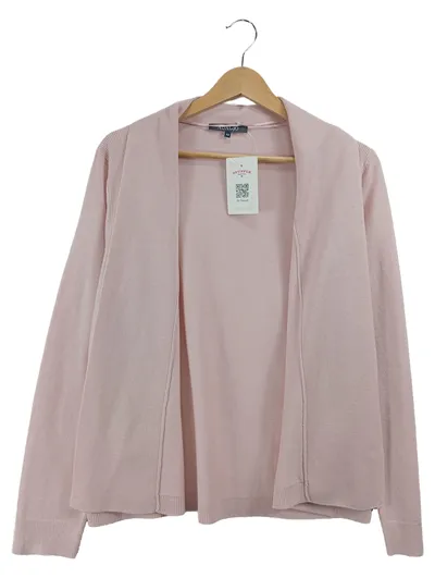 Adagio Strickjacke Damen Rosa Gr. 42 XL Basic Uni Langarm
