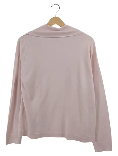 Adagio Strickjacke Damen Rosa Gr. 42 XL Basic Uni Langarm