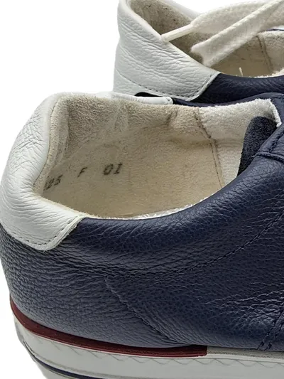 Paul Green Sneaker Low Damen Blau Leder Gr. 38 UK 5 Freizeitschuh