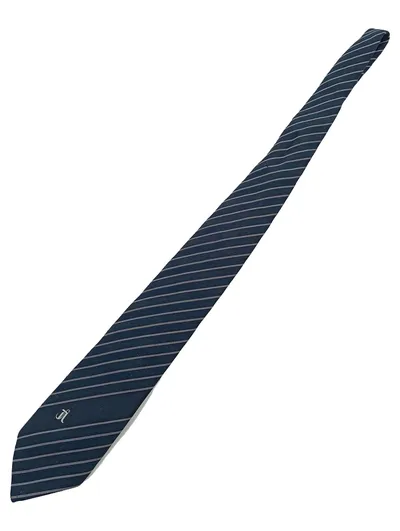 Emilio Vincenti Herren Krawatte Blau Gestreift Business 142cm Polyester