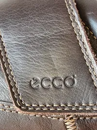 ECCO Schnürschuhe Damen Braun Gr. 37 Leder Komfortabel Klettverschluss 3