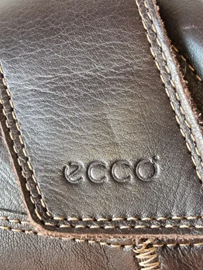 ECCO Schnürschuhe Damen Braun Gr. 37 Leder Komfortabel Klettverschluss 3