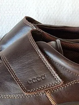 ECCO Schnürschuhe Damen Braun Gr. 37 Leder Komfortabel Klettverschluss 4