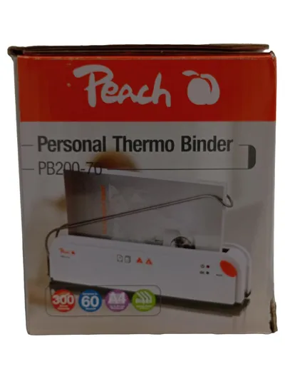 Peach Personal Thermo Binder PB200-70 Bindegerät Weiß Praktisch