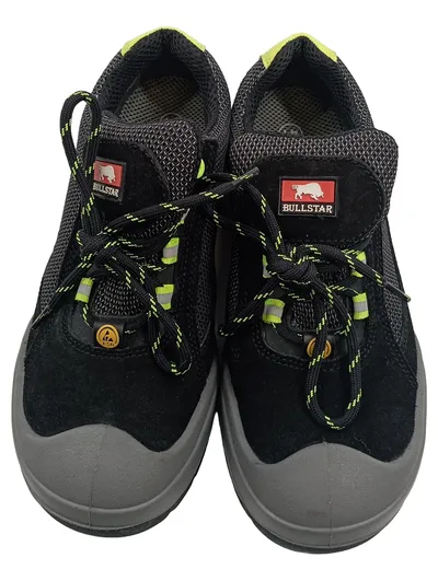 BULLSTAR ESD Arbeitsschuhe Sicherheitshalbschuhe Damen Gr. 41 Schwarz