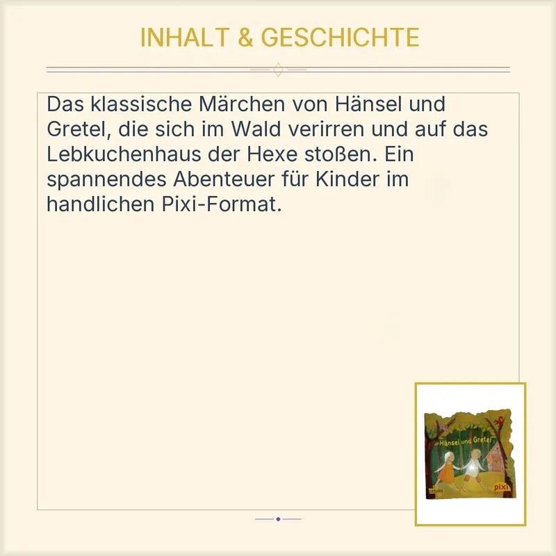 Hänsel und Gretel Carlsen Pixi Buch Kinderbuch Märchen 3
