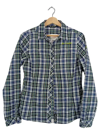 VAUDE Damen Freizeithemd Hemdbluse Langarm Kariert Mehrfarbig Gr. 36;S