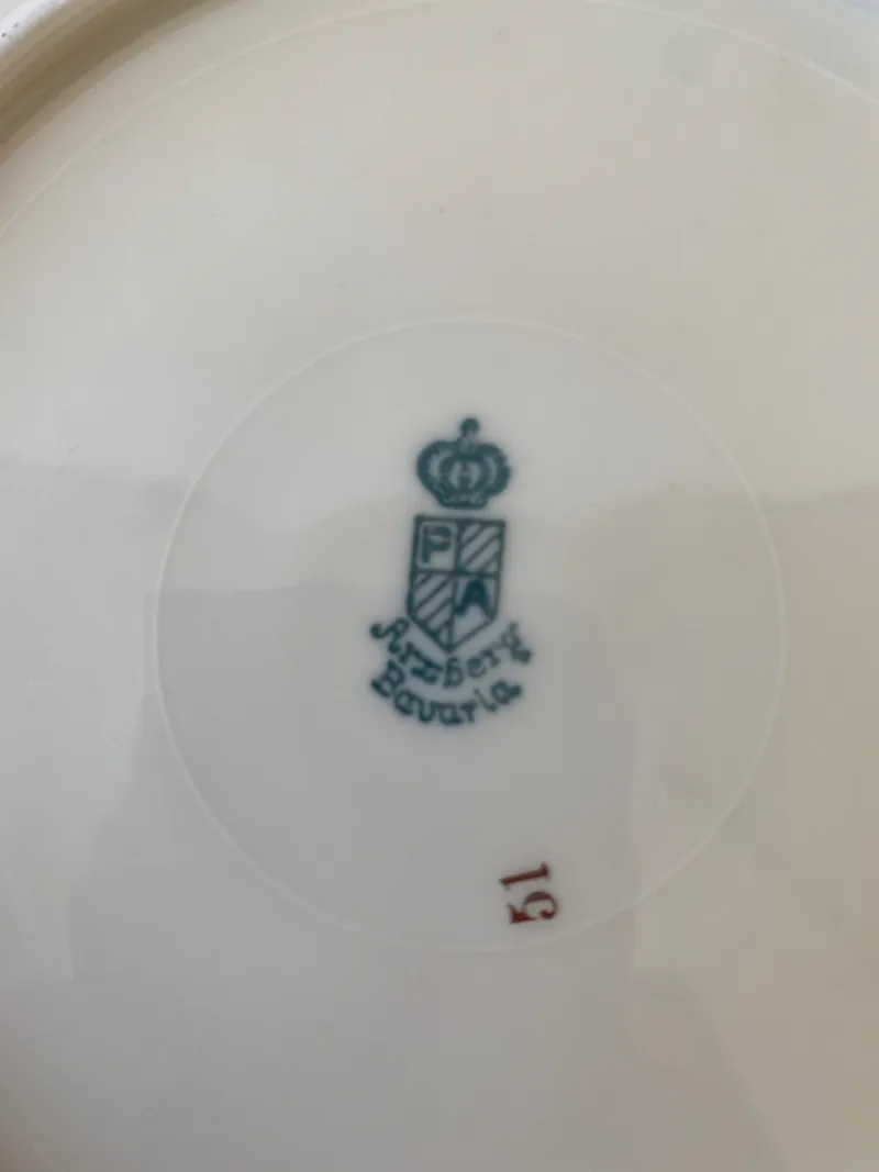 Arzberg Sammelgedeck 3-teilig Porzellan Weiß Blumenmuster Tasse Untertasse 5