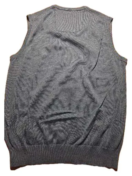 CASAMODA Herren Pullunder V-Ausschnitt Blau Gr. 48 M Pima Baumwolle 3