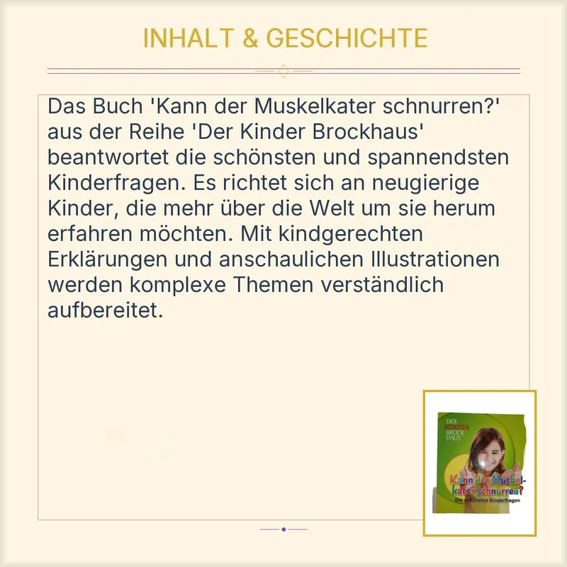 Der Kinder Brockhaus Kann der Muskelkater schnurren? Sachbuch für Kinder 2