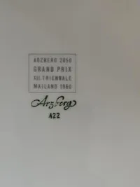 Arzberg 2050 Teller Unterteller Porzellan Weiß Grau 20cm Grand Prix 3