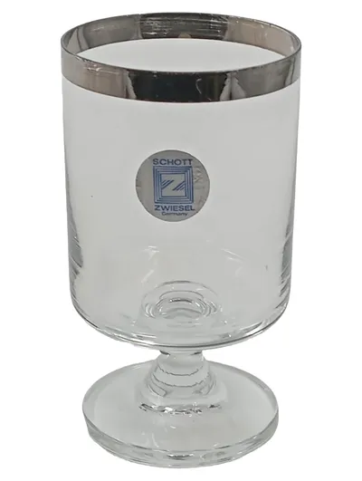 SCHOTT ZWIESEL Trinkglas mit Platinrand Transparent Glas 10.5 cm