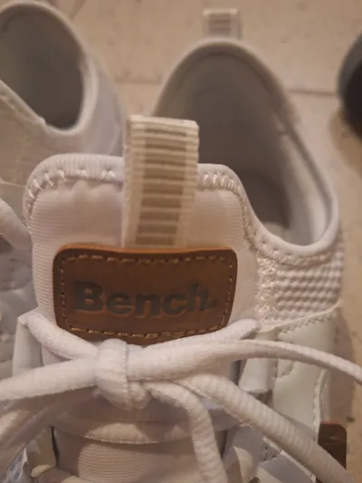 Bench. Sneaker Herren Sportschuhe Weiß Gr. 43 Mesh Schnürung