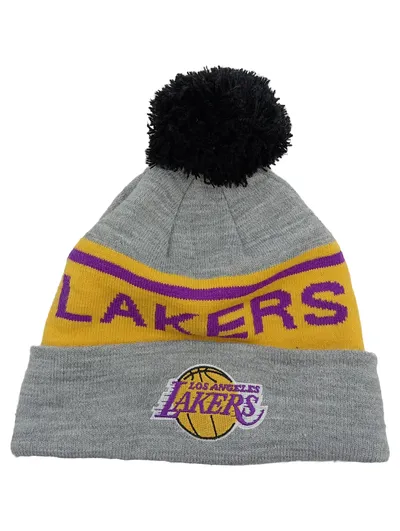 NBA Los Angeles Lakers Bommelmütze Mütze Beanie Mehrfarbig Sportlich