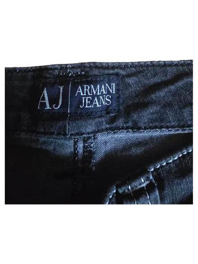 Armani Jeans Damen Straight Leg Jeans Grau Gr. 38 W29 Baumwolle