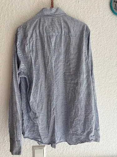 Old Khaki Herren Freizeithemd Langarm Gr. M Grau Baumwolle Regular Fit