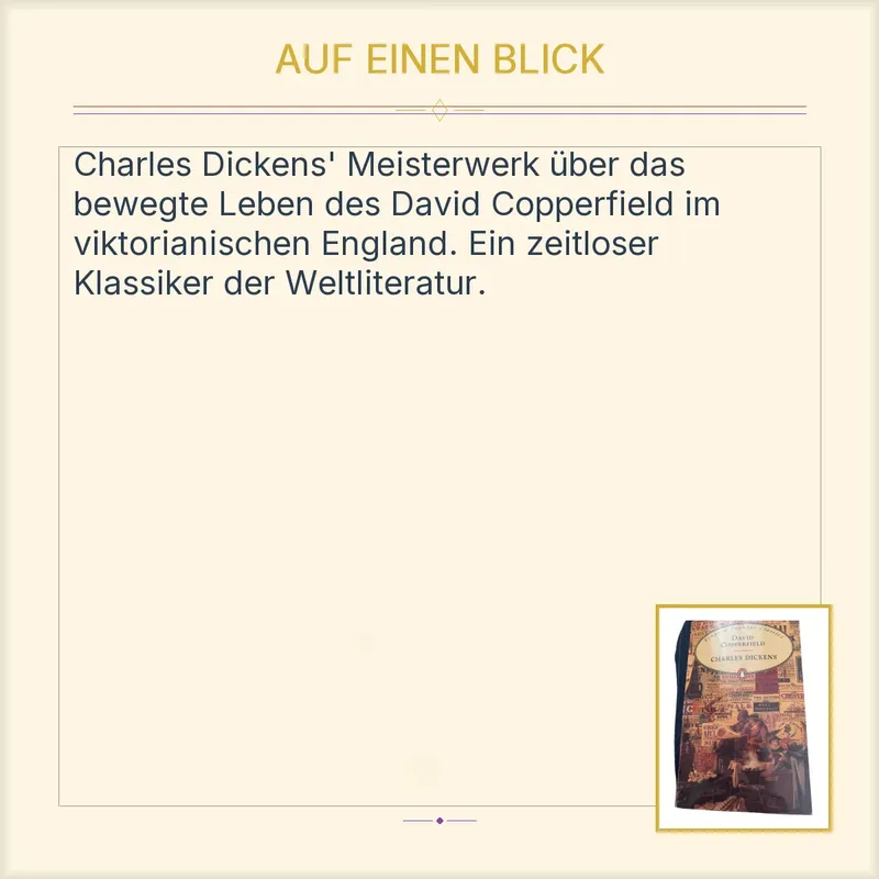 David Copperfield Charles Dickens Klassische Literatur Roman Buch 2