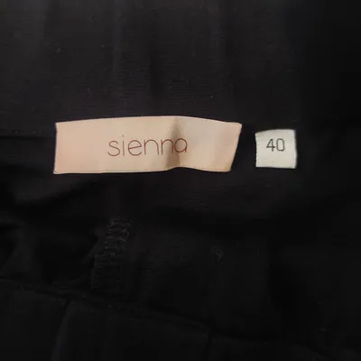 SIENNA Damen A-Linienrock Schwarz Gr. 40 L Knopfleiste Casual