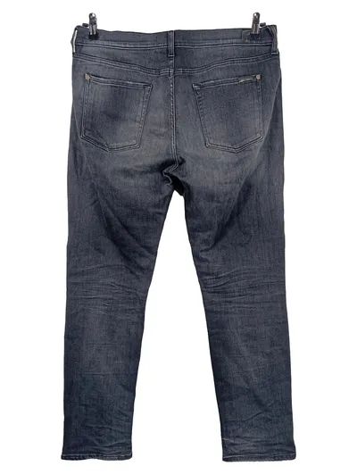 7 For All Mankind The Relaxed Skinny Jeans Damen W29 Grau Used Look