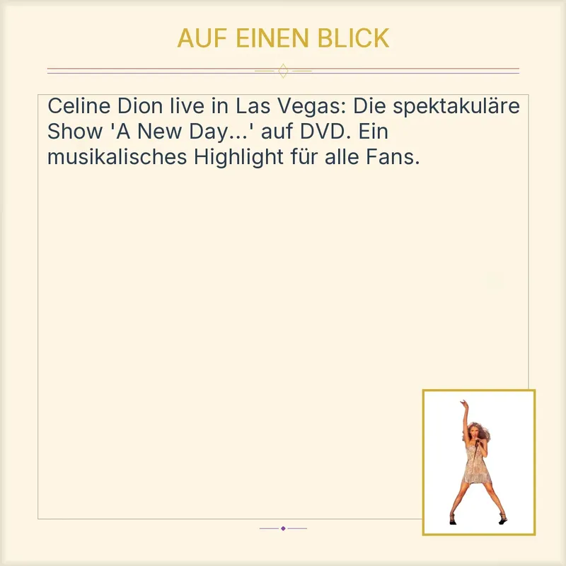 Celine Dion A Day Live in Las Vegas Konzert DVD Musik Show 2