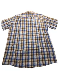 CASAMODA Herren Freizeithemd Kariert Mehrfarbig Gr. 48 M Kurzarm Comfort Fit 3
