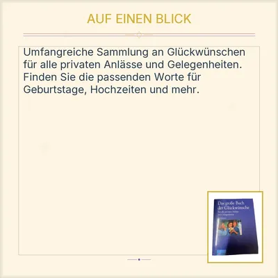 Falken Geschenkbuch Das große Buch der Glückwünsche Olaf Fuhrmann
