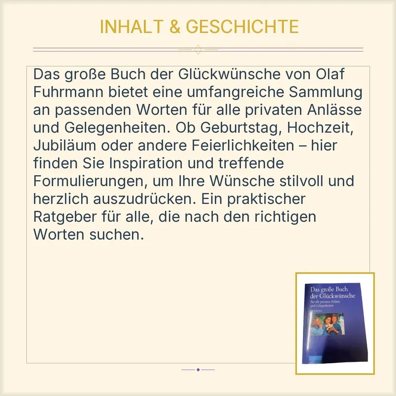 Falken Geschenkbuch Das große Buch der Glückwünsche Olaf Fuhrmann 3