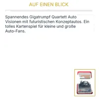 ASS Altenburger Gigatrumpf Auto Visionen Quartett Kartenspiel ab 6 Jahre 3