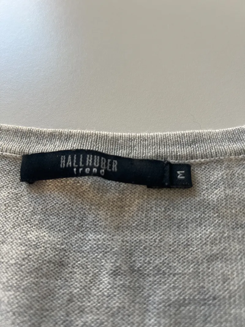 Hallhuber Strickjacke Grau Gr. 38 M Pailletten Elegant Festlich 4