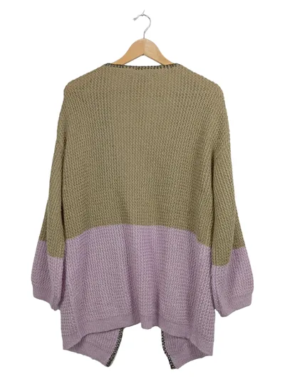 Cream Damen Strickjacke Cardigan Gr. 38 M Beige Lila Casual