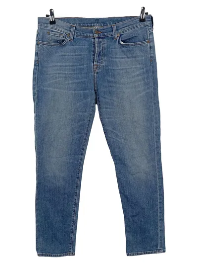 7 For All Mankind Damen Jeans Straight Leg Blau Gr. W29, 38, M Casual