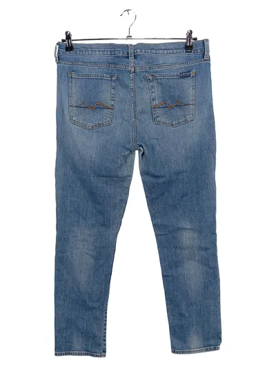 7 For All Mankind Damen Jeans Straight Leg Blau Gr. W29, 38, M Casual