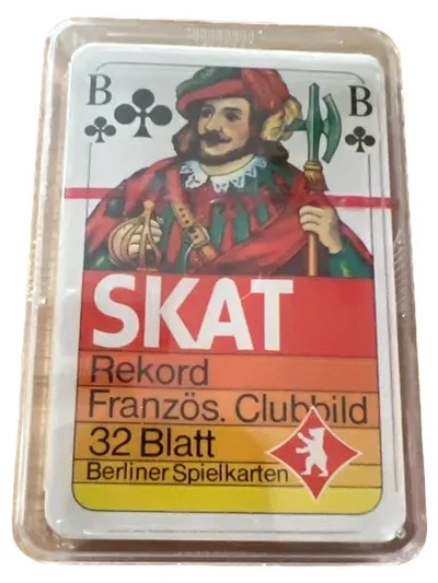 Skat Rekord Kartenspiel Berliner Spielkarten Französisches Clubbild 32 Blatt