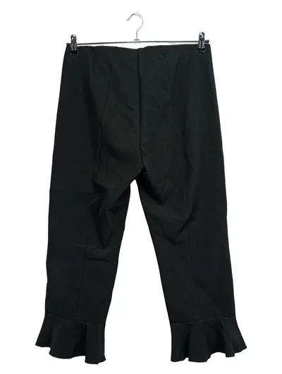 RIANI Damen Stoffhose Gr. 42 W33 XL Schwarz Elegant mit Rüschen