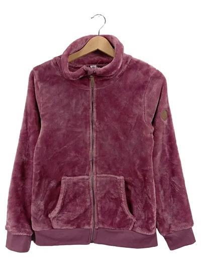 Yigga Mädchen Felljacke Fleecejacke Kuscheljacke Lila Gr. 158, 164
