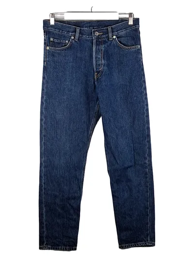 Weekday Damen Jeans Tapered Fit Barrel Blau Gr. W28 L32
