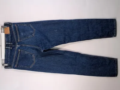 Weekday Damen Jeans Tapered Fit Barrel Blau Gr. W28 L32