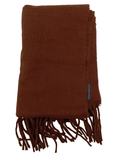 Cashmink Schal Braun Polyacryl Fransen 170x30 cm Damen Herren