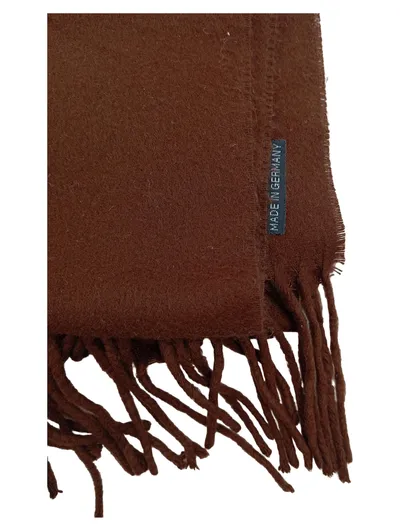 Cashmink Schal Braun Polyacryl Fransen 170x30 cm Damen Herren