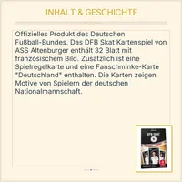 DFB Skat Kartenspiel ASS Altenburger Französisches Bild 32 Blatt Fanschminke 4