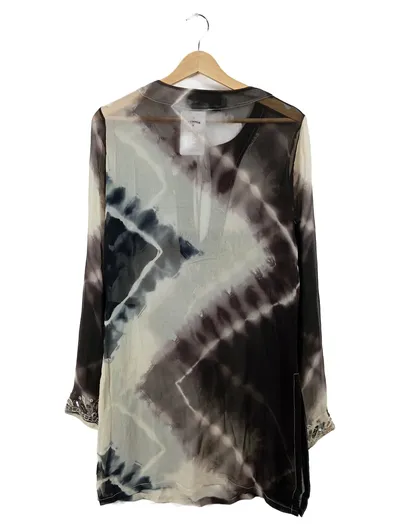 AllSaints Tunikakleid Gr. 38 M Mehrfarbig Seide Perlenstickerei Bohemian