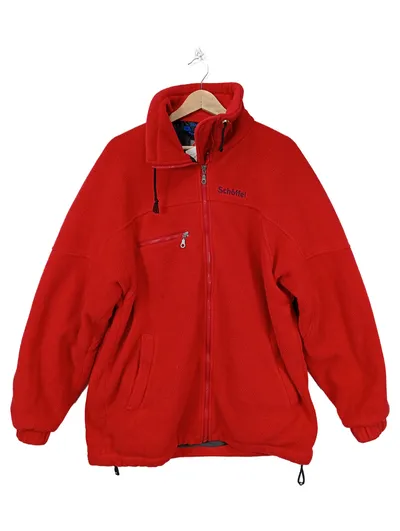 Schöffel Fleecejacke Herren Rot Gr. 52 XL Outdoor Jacke