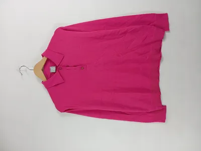 RABE Damen Pullover Pink Gr. 36 S Langarm Polokragen Knopfleiste